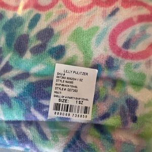 Lilly Pulitzer beach towel